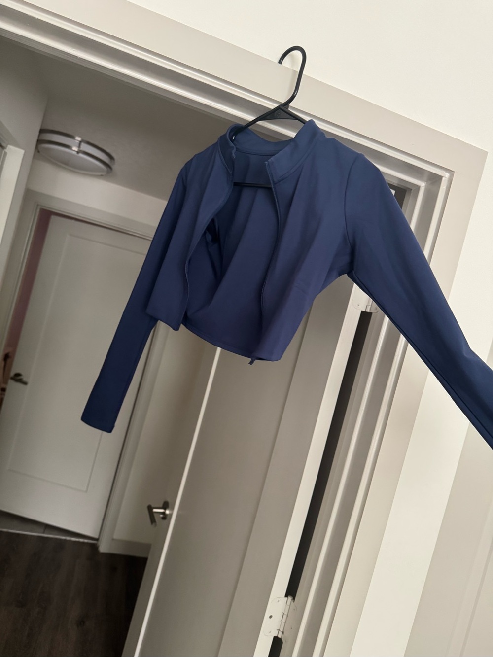 CSB cropped navy jacket